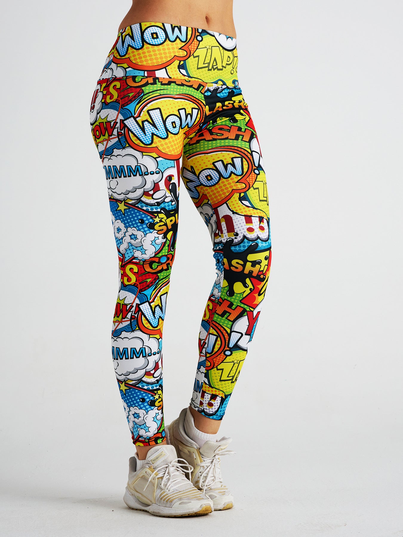 Cartoon Digital Print High Waist Sports Fitness Yoga Pants