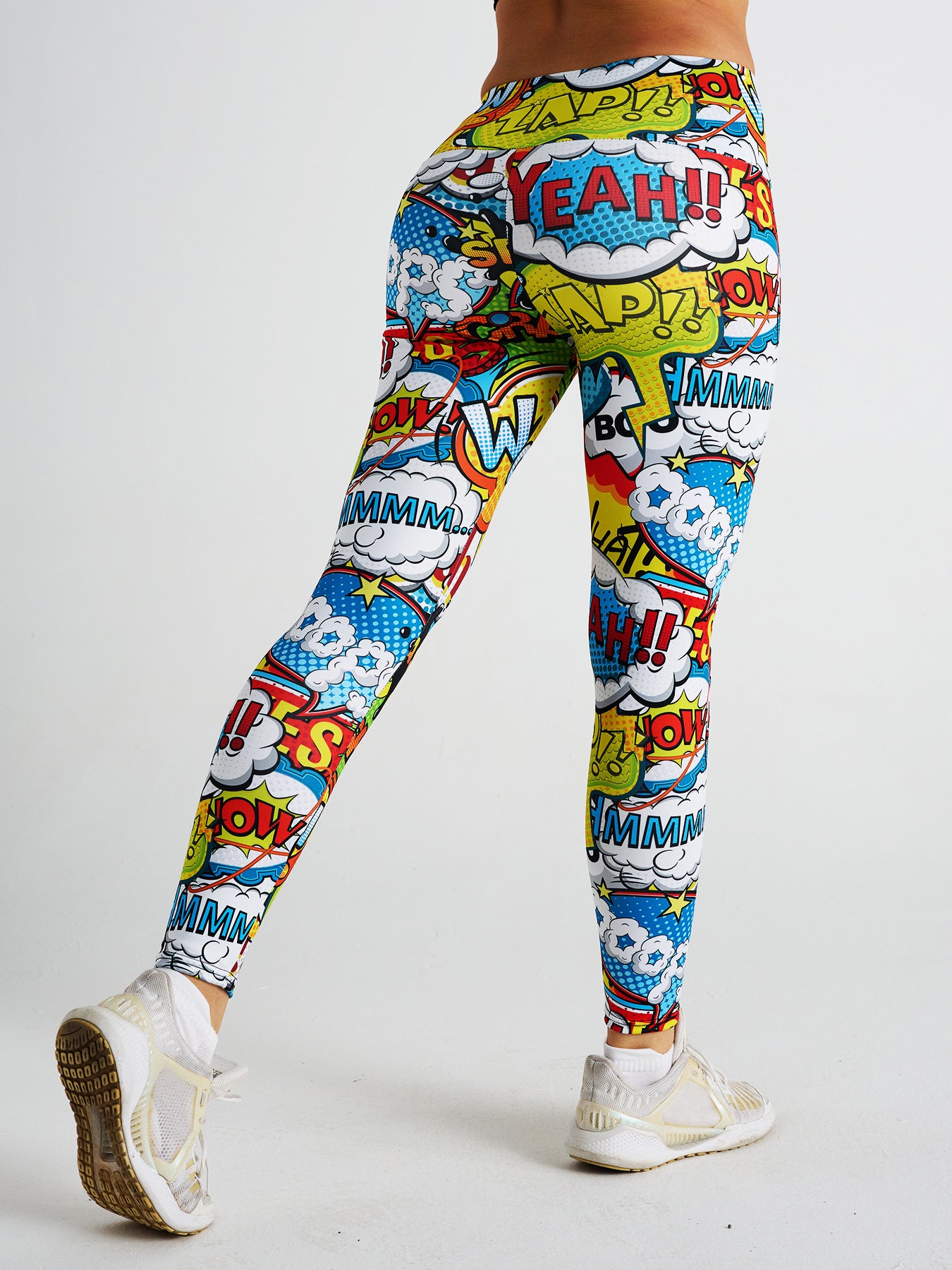 Cartoon Digital Print High Waist Sports Fitness Yoga Pants