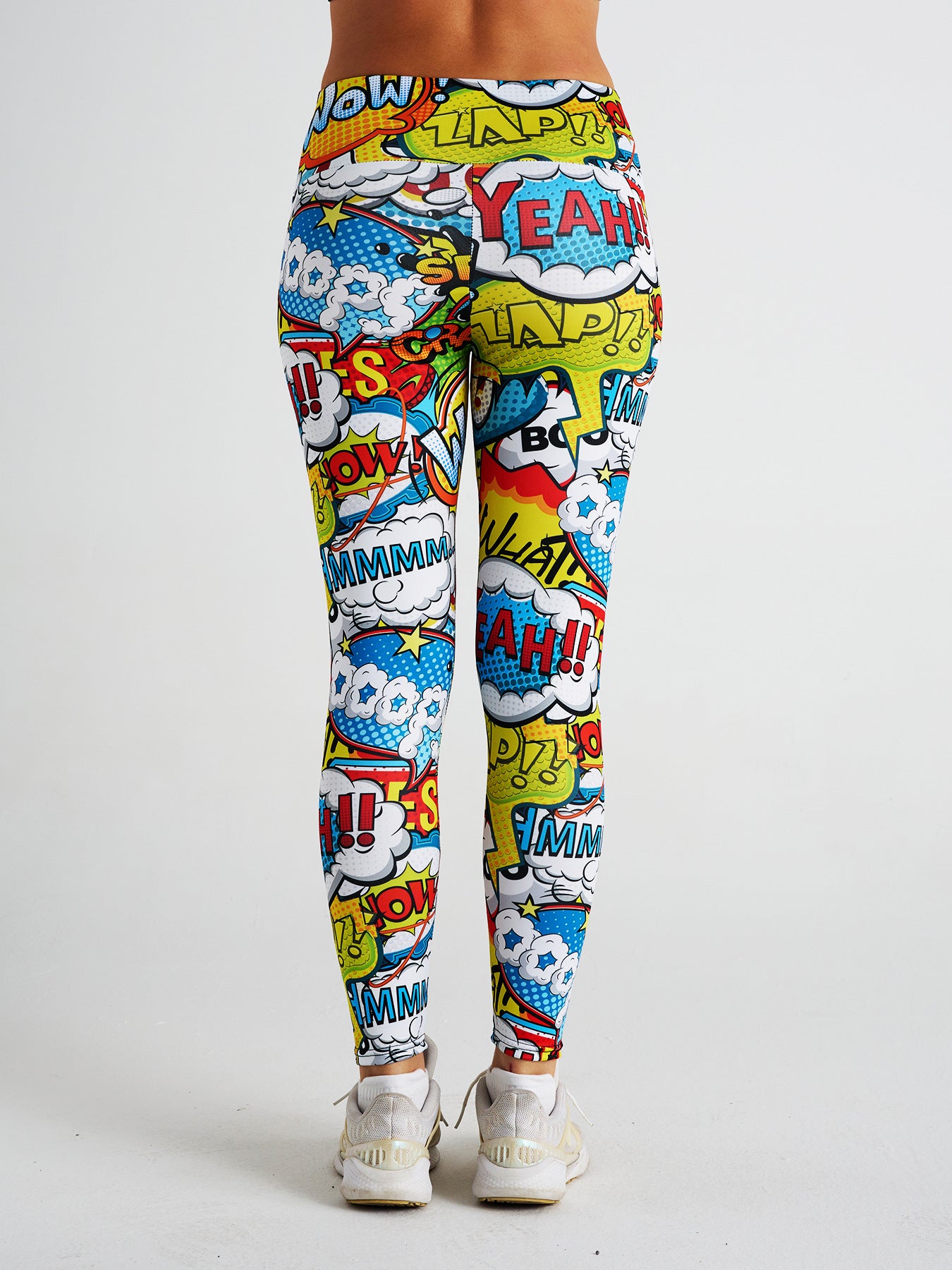 Cartoon Digital Print High Waist Sports Fitness Yoga Pants