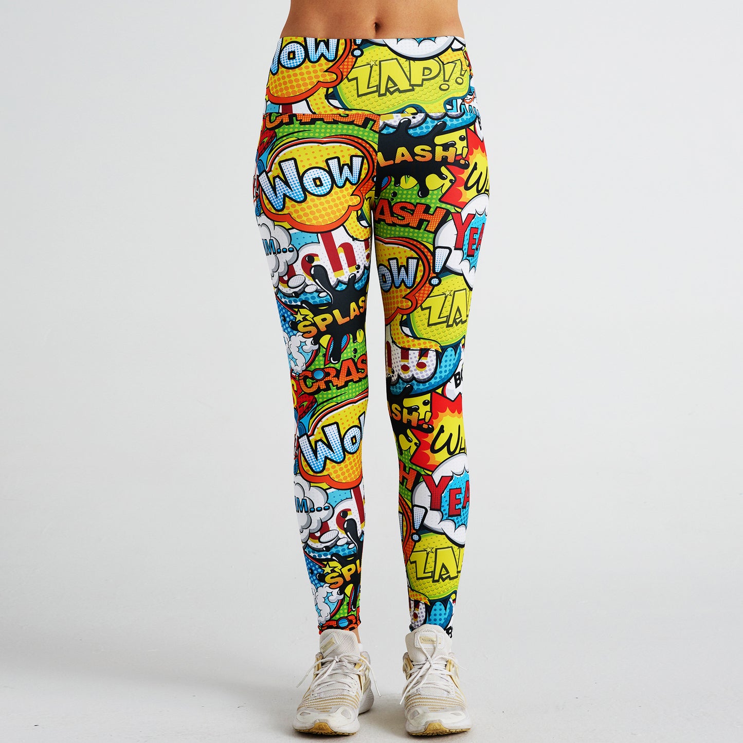 Cartoon Digital Print High Waist Sports Fitness Yoga Pants