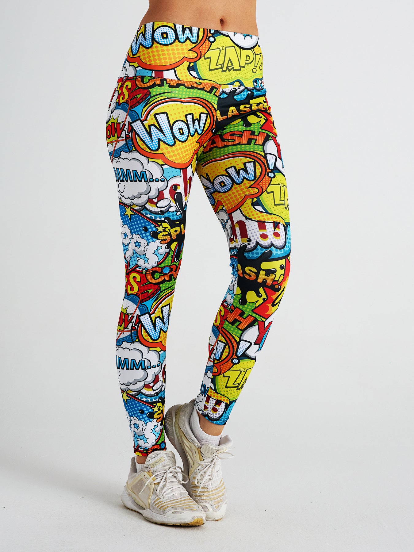 Cartoon Digital Print High Waist Sports Fitness Yoga Pants