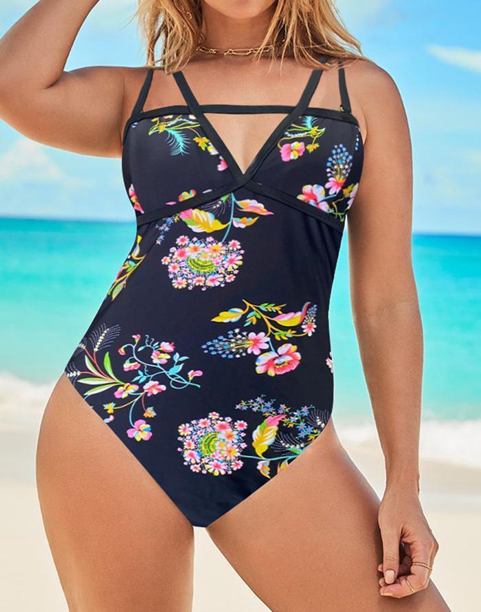 FULLFITALL - Flower Cut One Piece Swimsuit